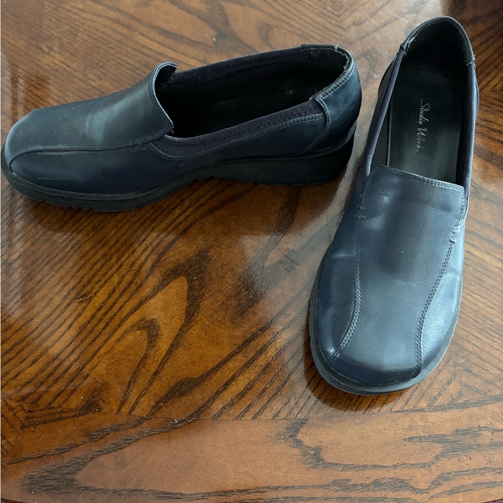 Studio Works Navy wedge
